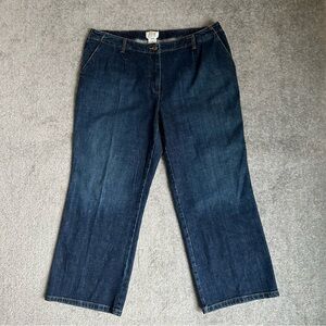 Vintage Talbots Women’s Petite Classic Dark Blue Jeans, Size 18W Plus Size